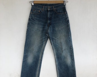 W30 Vintage Levi's 511 Slim Skinny Jeans Y2K Levis mujeres pantalones de gran altura Levis Faded Light Wash Denim Classic Boyfriend Jeans Tamaño 30x32