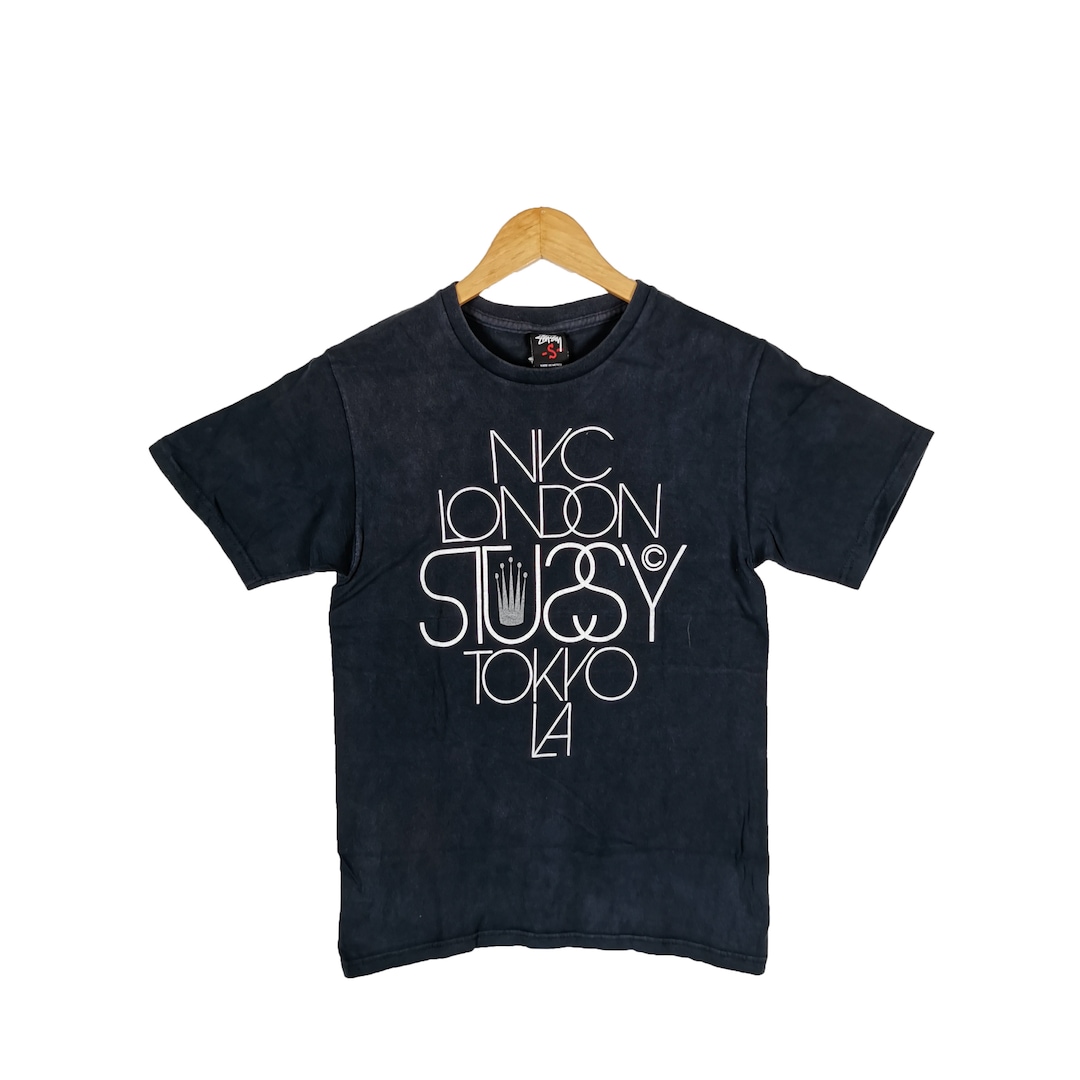 Vintage Stussy T-shirt 90s Stussy New York LA Tokyo London Vintage Stussy T-shirt 90s Stussy New York LA Tokyo London