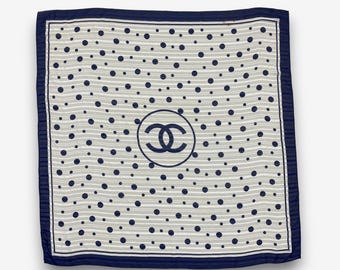 Chanel Vintage Silk Scarf 34 X 34 Inches,silk , No Tags Care - Etsy