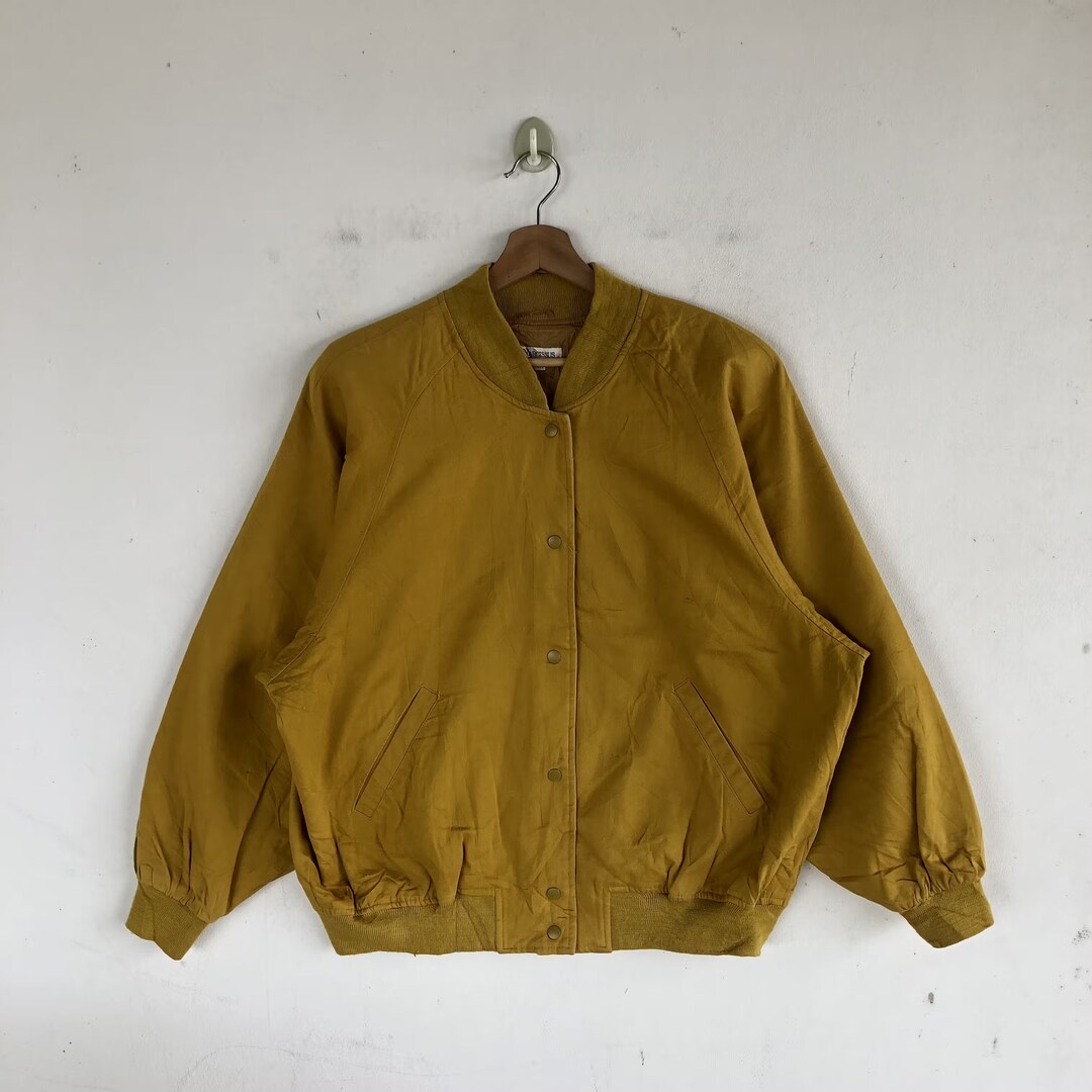 Vintage Narcissus Japanese Varsity Jacket Casual Mens Wool Etsy