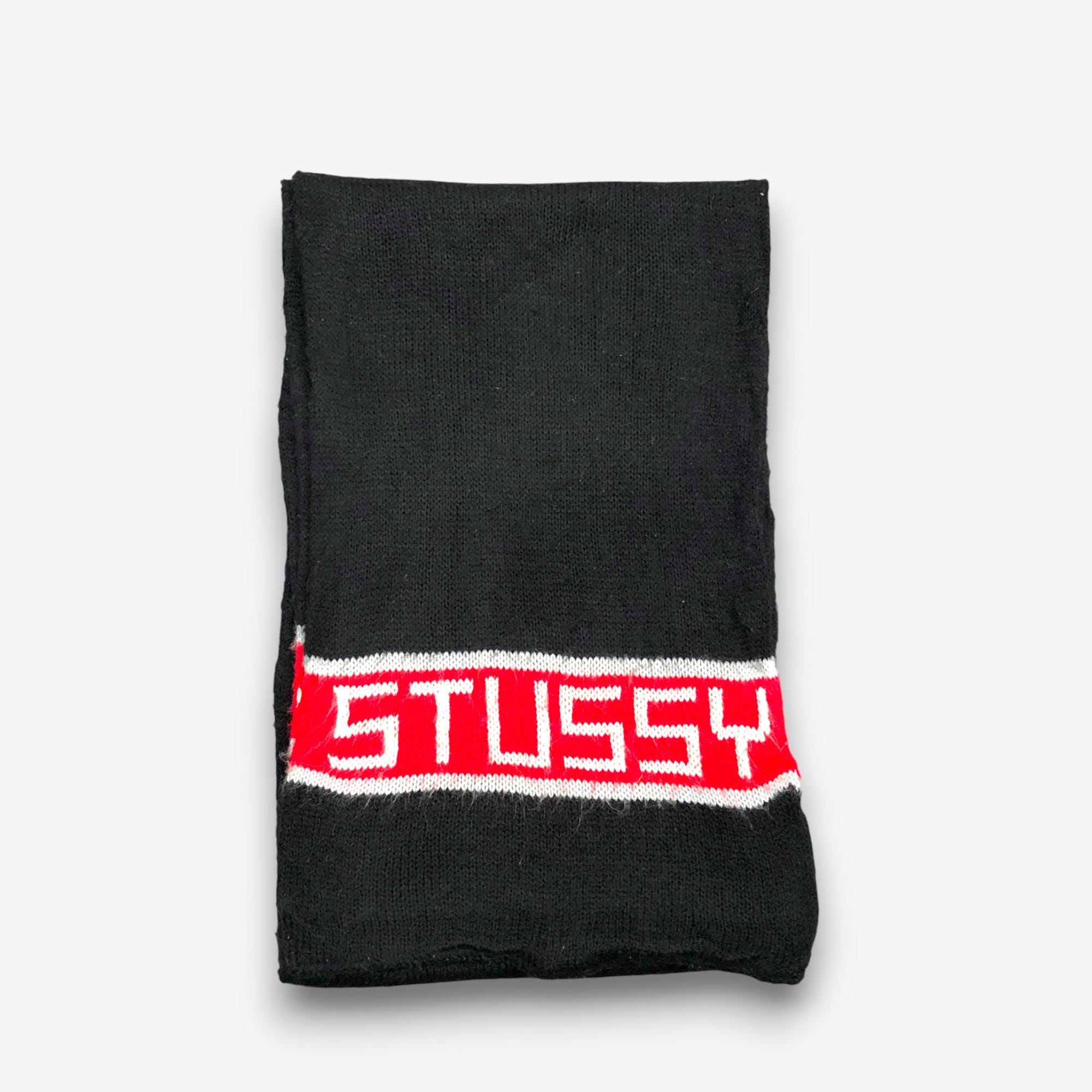 Vintage Stussy Wool Scarf Stussy Lambswool Ribbed Scarves Winter