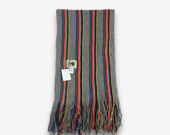Vintage Paul Smith Wool Scarf Muffler Multi Color Paul Smith Wool