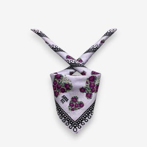 Vintage Anna Sui Handkerchief Anna Sui Bandana Pocket Squares Scarf Neckerchief Womens Luxury Accessories Scarves Summer Gift for Her