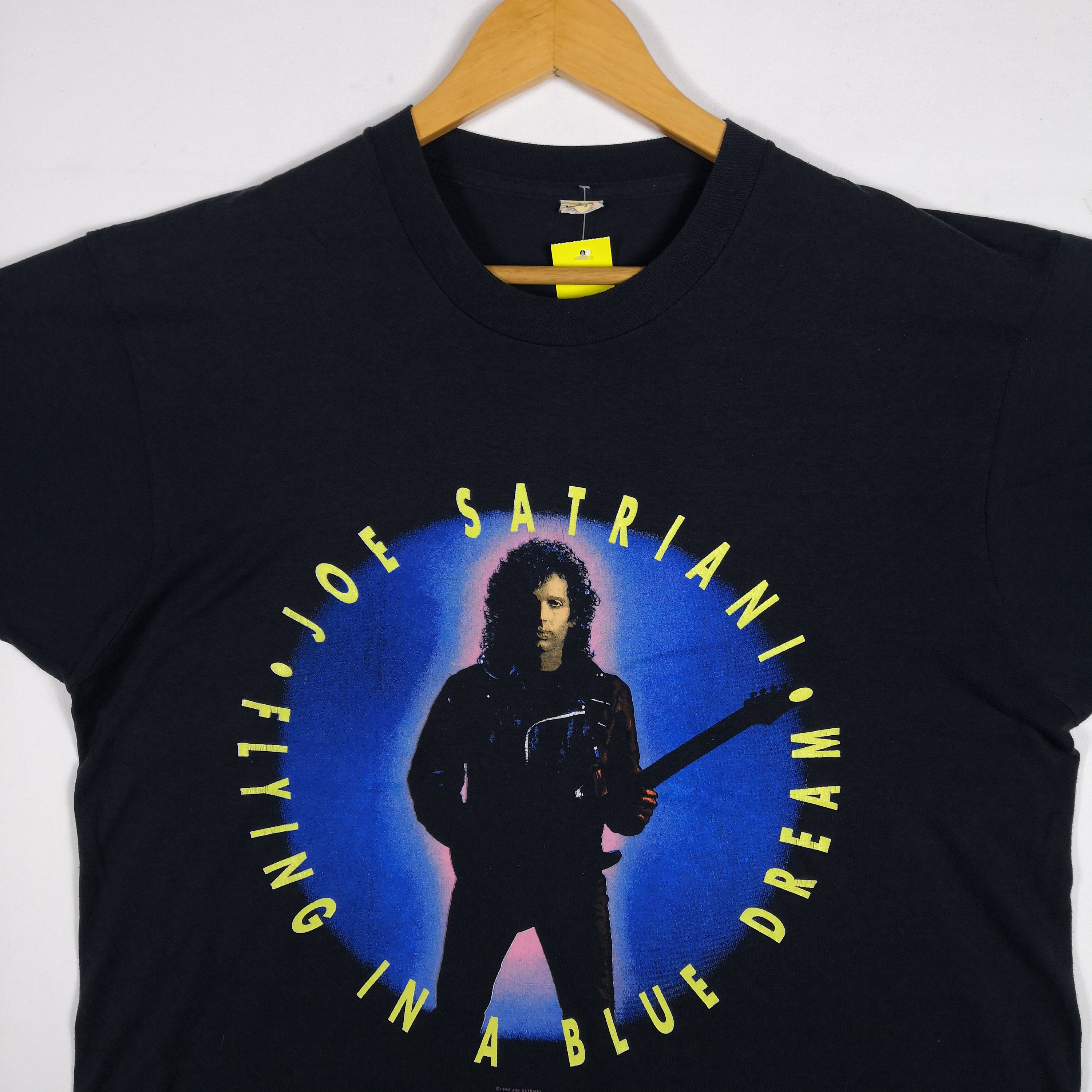 Vintage Joe Satriani T-shirt Tour 1990 American Instrumental