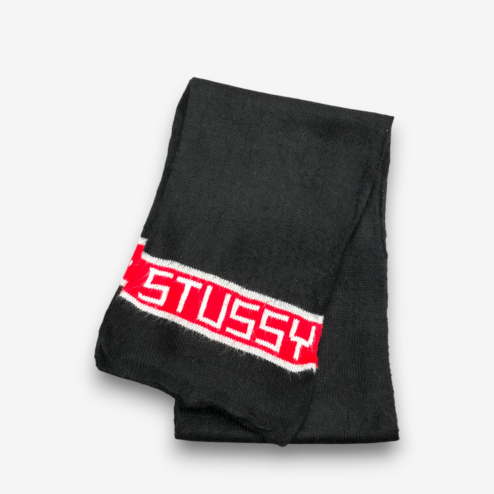 Vintage Stussy Wool Scarf Stussy Lambswool Ribbed Scarves Winter