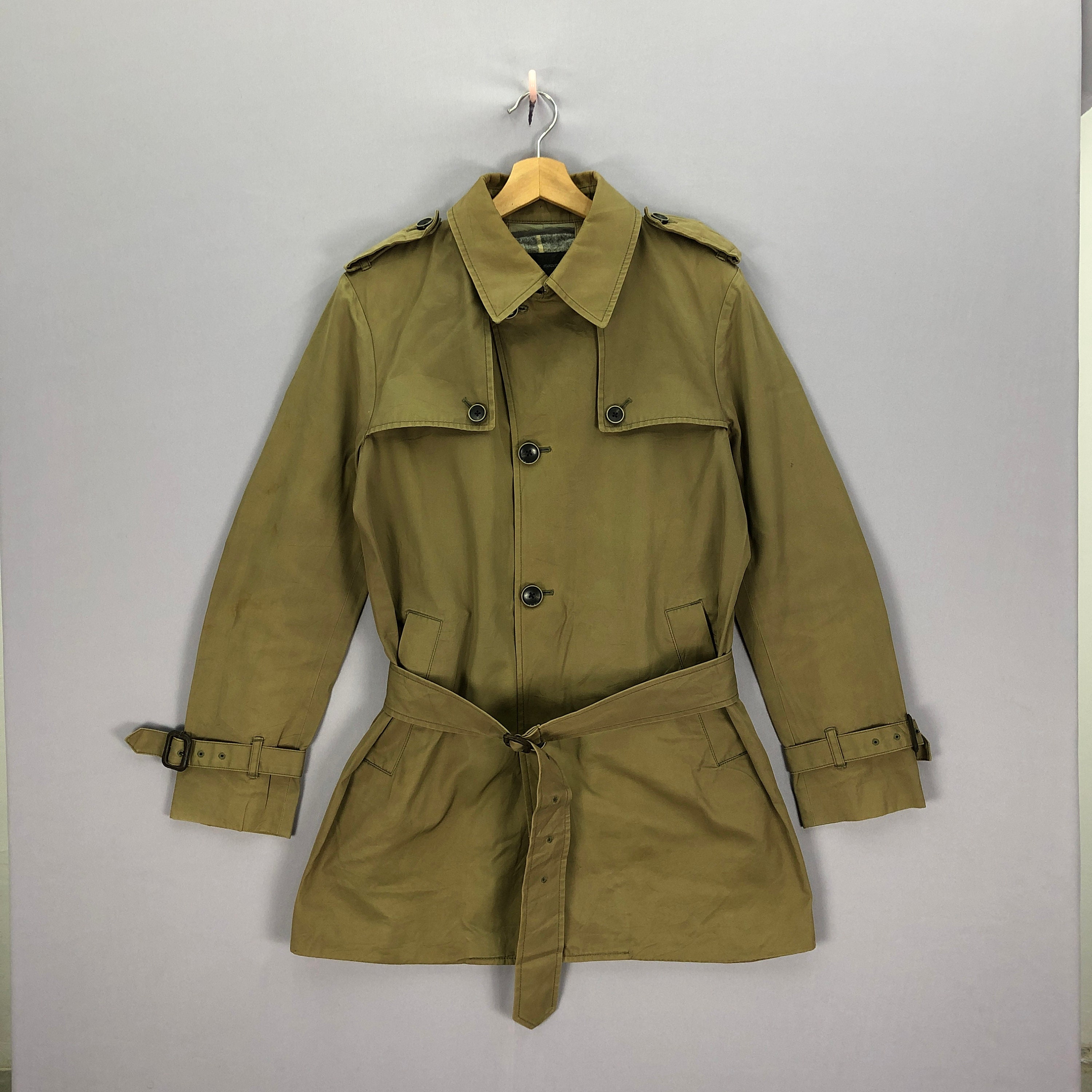 ジャケット・アウター LOHEN / SHORT TRENCH REVER COAT LOHEN ローヘン ショートトレンチリバーコート チャコール