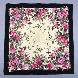 Vintage Yves Saint Laurent Silk Scarf, Vintage 90s Neck Twill Stole Neck Silk Muffler, Vintage Classic Wraps Silky Shawl YSL Scarves