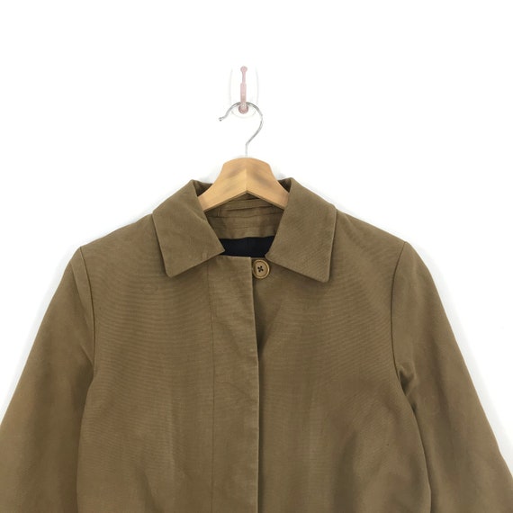 Vintage Margaret Howell Trench Coat Jacket 90s Br… - image 3