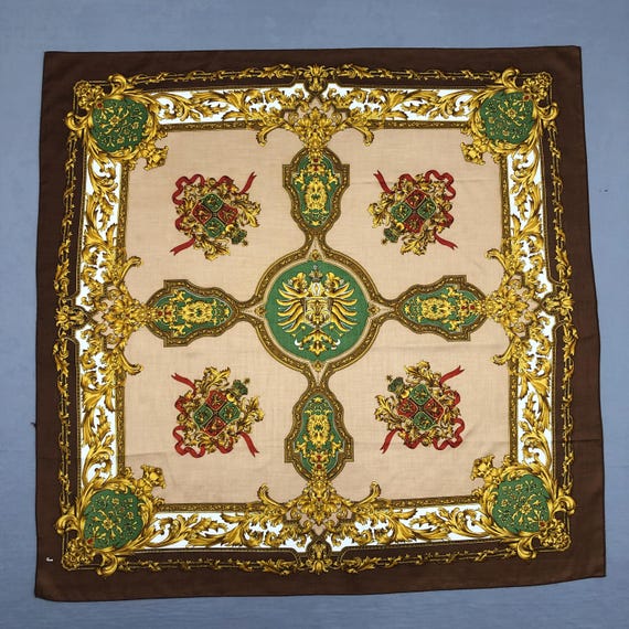 小物 CTHY HIGH-END VINTAGE SILK SCARF Vintage Chain Luxury Silk Scarf, Vintage Silk Neck Scarf, Vintage