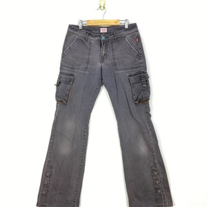 Pantalones cargo Levis 308 W28, estilo bondage, para mujer, multibolsillos, estilo militar, estilo paracaídas, tácticos, talla pequeña 28x30