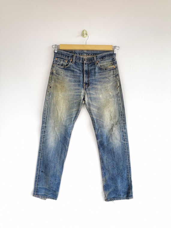 W31 Vintage Dirty Levis 516 Distressed Jeans 90s Womens High W31 Vintage Dirty Levis 516 Distressed Jeans 90s Womens High