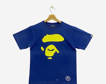 Vintage 90s BAPE X Stash Hanes T-shirt: Japan Streetwear, Size M