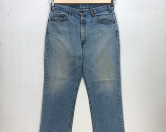 Size 29x31.5 Vintage Levi's 551ZXX Faded Blue Jeans Relaxed Fit