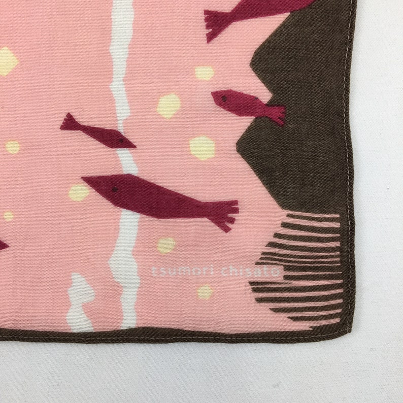 VINTAGE JAPANESE HANDKERCHIEF Authentic Hair Tsumori Chisato Silk Bandana Luxury Pocket Square Accessories Face Mask Art Designer Headband