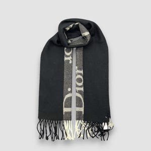 Vintage Christian Dior Scarf Winter Wool Christian Dior Lambswool