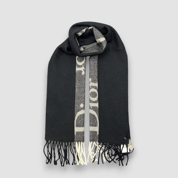 Vintage Christian Dior Scarf Winter Wool Christian Dior Lambswool