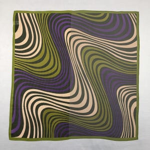 Vintage Et Vous Silk Scarf, Vintage Silk Neck Scarf, Vintage 90s Twill Stole Silk Muffler, Vintage Classic Wraps Silky Shawl Scarves
