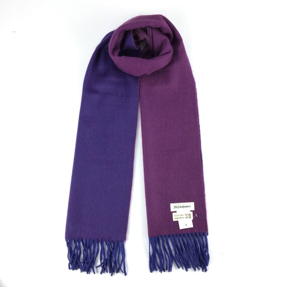 KatherineLuxuryShop Yves Saint Laurent Scarf Luxury Ysl Wool Scarf Yves Saint Laurent Scarf Cashmere Scarf Winter Womens Accessories Christmas Gifts for Him