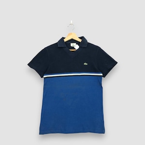 Camisa Lacoste vintage extra pequeña, polo Lacoste clásico, estilo preppy retro, manga corta, algodón, talla XS