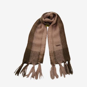 Vintage Fendi Lambswool Scarf Fendi Wool Scarves Muffler Wrap Fendi Winter Accessories Scarves Luxury Fendi Christmas New Year Gift