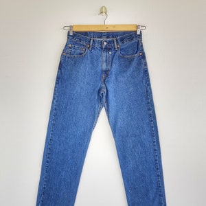 W30 Vintage Levis 550 Released Hem Jeans Levi&#39;s 550 Womens High Rise Pants Straight Leg Stone Washed Denim Levis Girlfriend Jeans Size 30x31