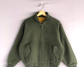 ジャケット・アウター archive 90s 00s wool jacket Y2K used Vintage 90's TRACK Jacket XL Black Yellow Stripe Full Zip