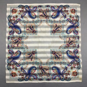 Vintage Paisley Motiv Seidenschal, Vintage Seidenhalstuch, Vintage 90er Jahre Twill Stola Seidenschal