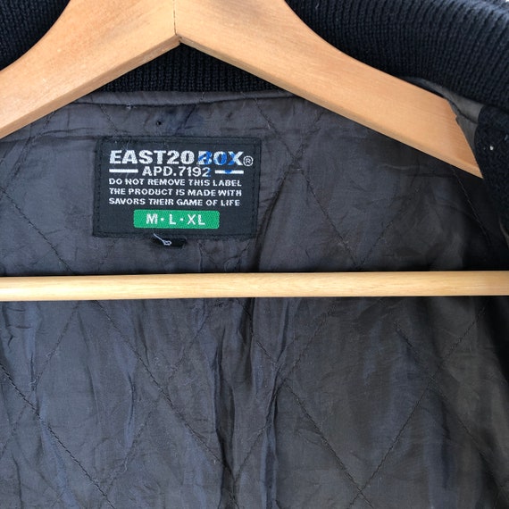 Vintage East 20 Box Varsity Jacket 90s Medium Embroid… - Gem