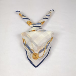 Vintage Fendi Handkerchief Fendi Bandana Fendi Neckerchief Fendi Casual Accessories Fendi Women Scarf Fendi Neck Scarf Summer Gift