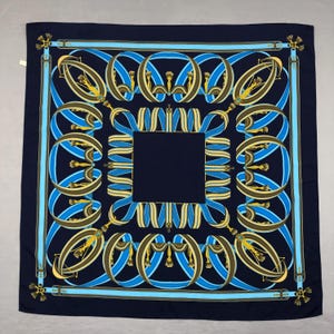 Vintage Silk Scarf, Twill Silk Scarf, Vintage Silk Muffler, Vintage Neck Scarf, Vintage Neck Accessories, Vintage Italian Silk Scarves