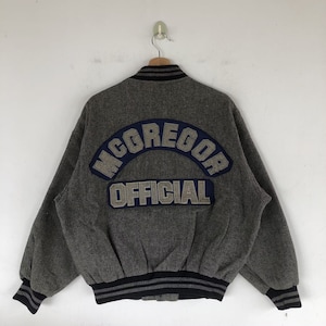 Vintage Mcgregor Bomber Jacket 90s Mcgregor Big Spell Out