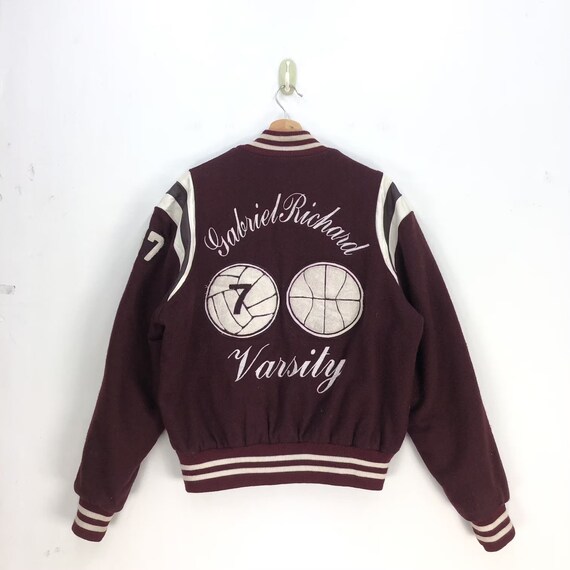 Vintage Gabriel Richard Varsity Jacket 90s Embroidery