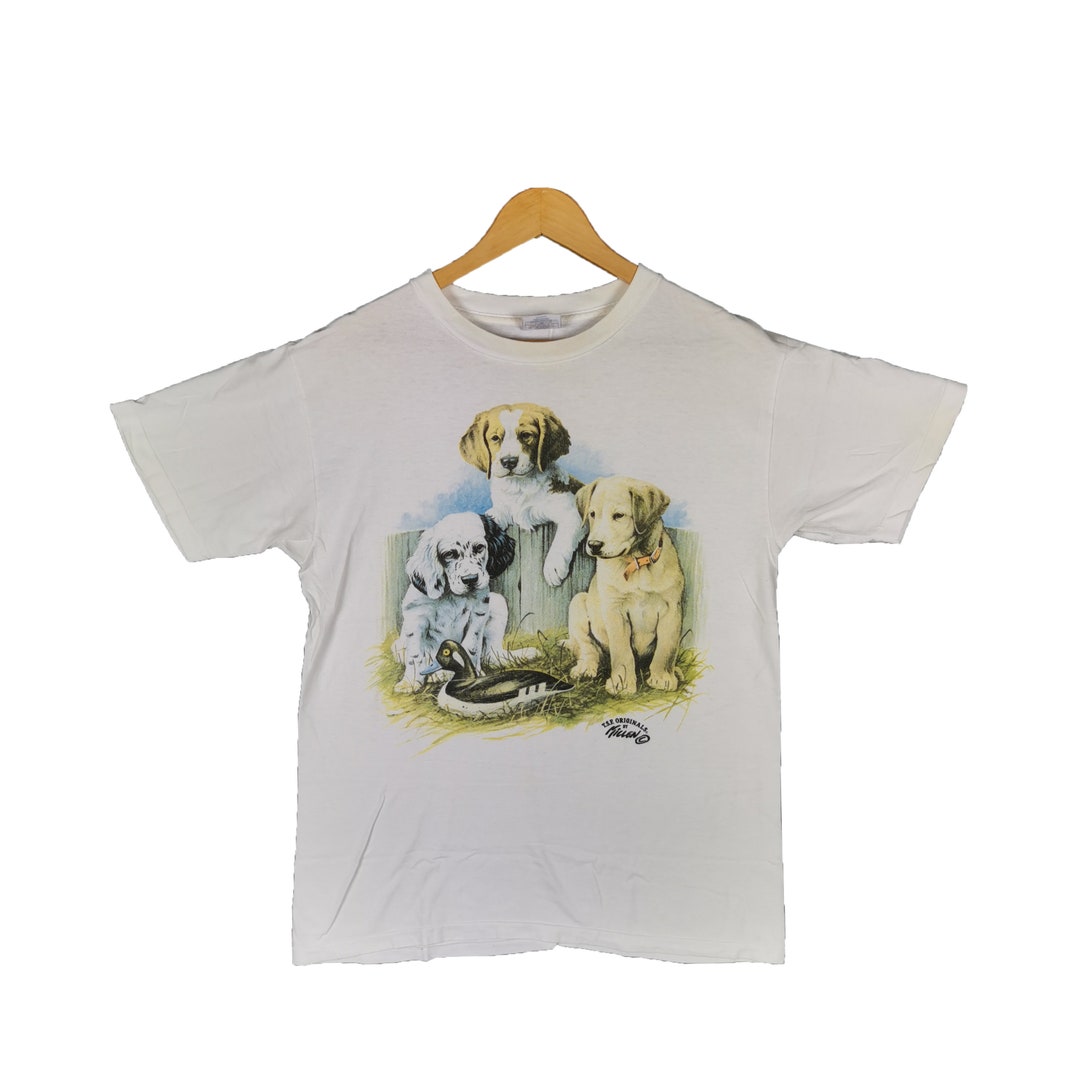 1990 Vintage Cute Dog Tshirt Vintage Habitat Tshirt Animal Etsy