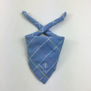 Vintage Burberry Bandana Burberry's Handkerchief Burberrys Neckerchief Accessories Neck Wear Authentic Luxury New Year Gift Headband Scarves