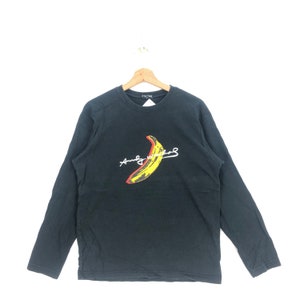 Camiseta vintage de Andy Warhol, talla M, color negro. Camiseta de arte de Andy Warhol. Camiseta de arte pop. Camiseta mediana de arte pop. Camiseta de arte vintage de artista legendario.