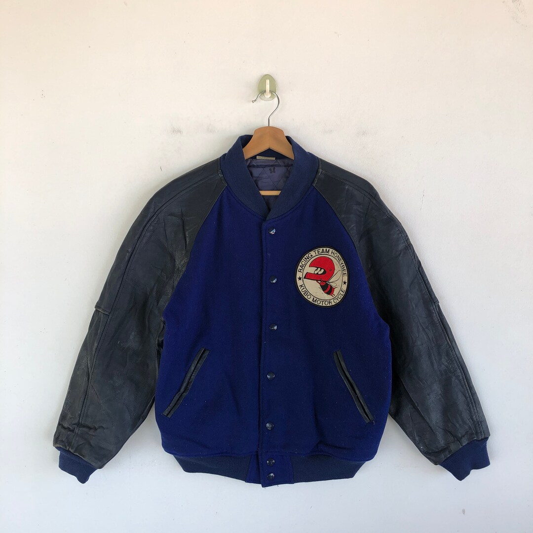 Honey Bee Racing Team Varsity Jacket Racing Letterman Jacket Mens Wool ...