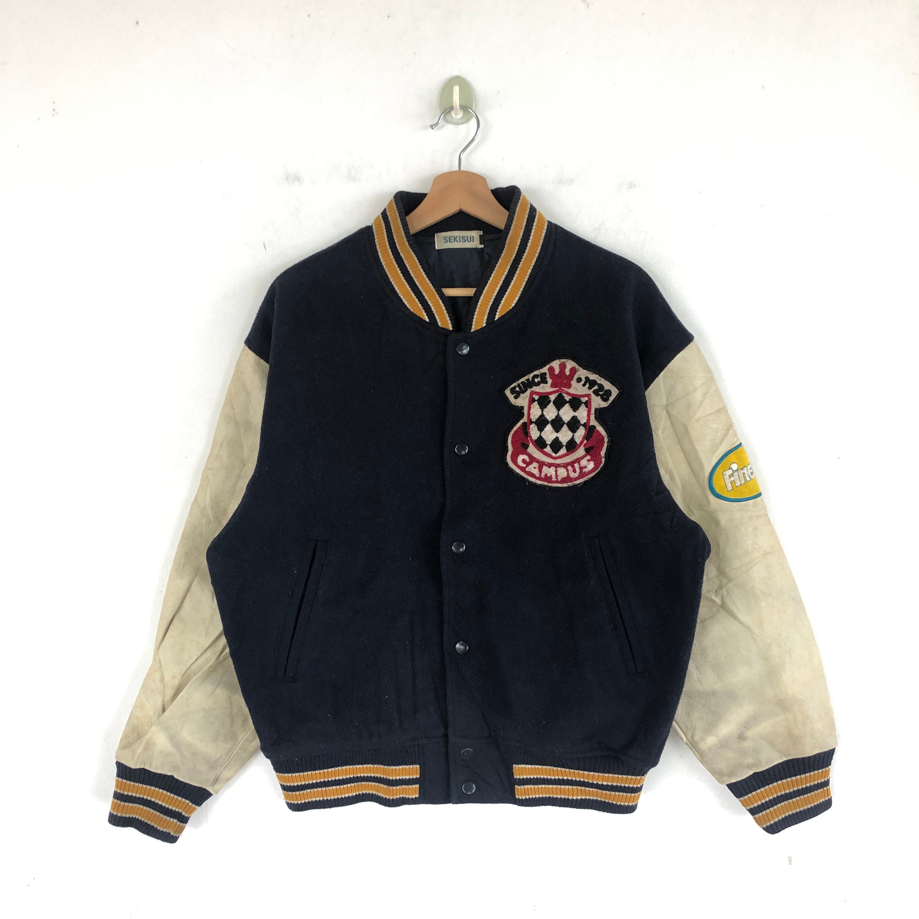 Vintage Sekisui Campus Varsity Jacket 90s Sekisui Letterman