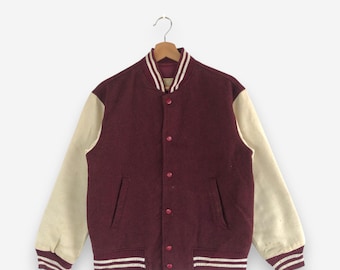 Vintage 50s Burgundy Corduroy Park Regal Sportswear Varsity Jacket