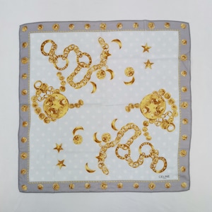 Vintage Celine Handkerchief Celine Paris Bandana Pocket Squares Neckerchief Headband Womens Wrap Accessories Scarves Christmas Gift for Mom