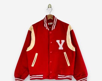 Vintage 60s 70s Butwin Leather Varsity Jacket Athletic Streetwear