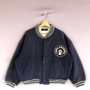 Vintage Vaglia UOMO Varsity Jacket 90s Mens Baseball Letterman Wool Jacket XLarge Womens Casual College University Jacket Size XL
