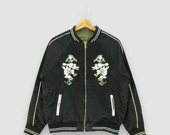 PICK!!! Vintage 80's Rare Warehouse Souvenir Jacket Reversible Big