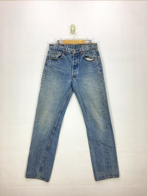 W28 Vintage Levis 501 Light Wash Jeans 90s Levi's 501 W28 Vintage Levis 501 Light Wash Jeans 90s Levi's 501