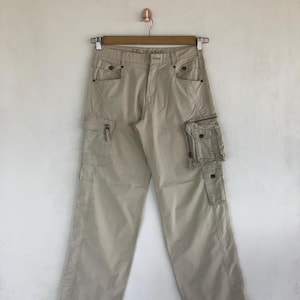 Pantalones cargo estilo Harajuku japonés W30 para mujer, estilo militar, táctico, de cintura alta, multibolsillos, estilo cyberpunk, talla 30 x 32