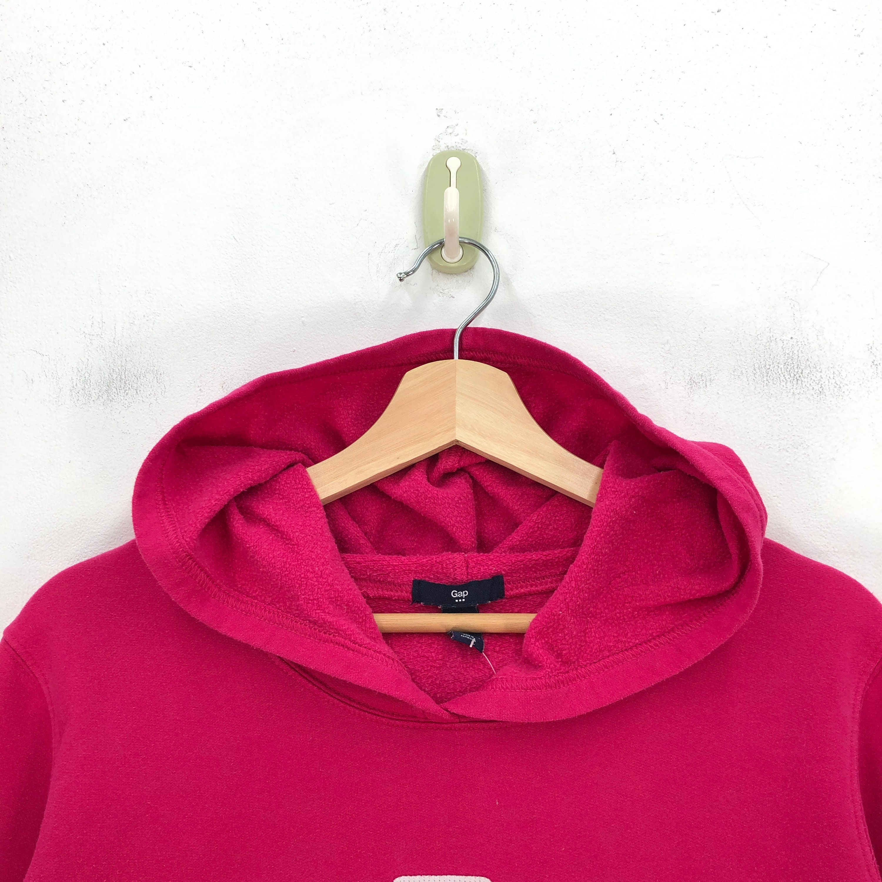 Vintage Gap Pink Hoodie Sweatshirt 90s Gap Embroidered Spell
