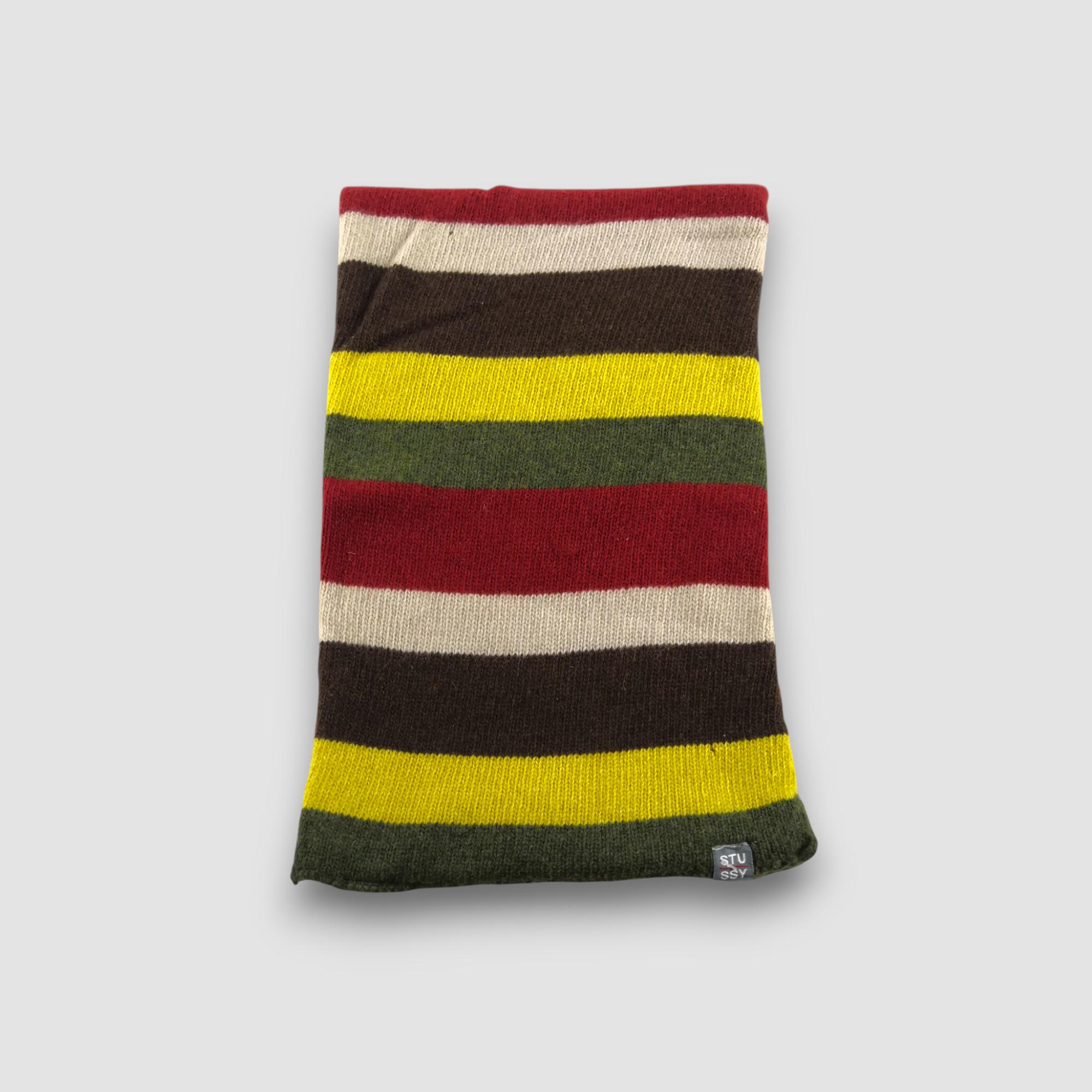 小物 90s old stussy monogram scarf 90s Old Stussy Wool Scarf Made In USA Stussy Scarf Vintage FW24
