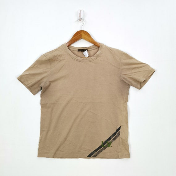 brown t shirt with lv on it