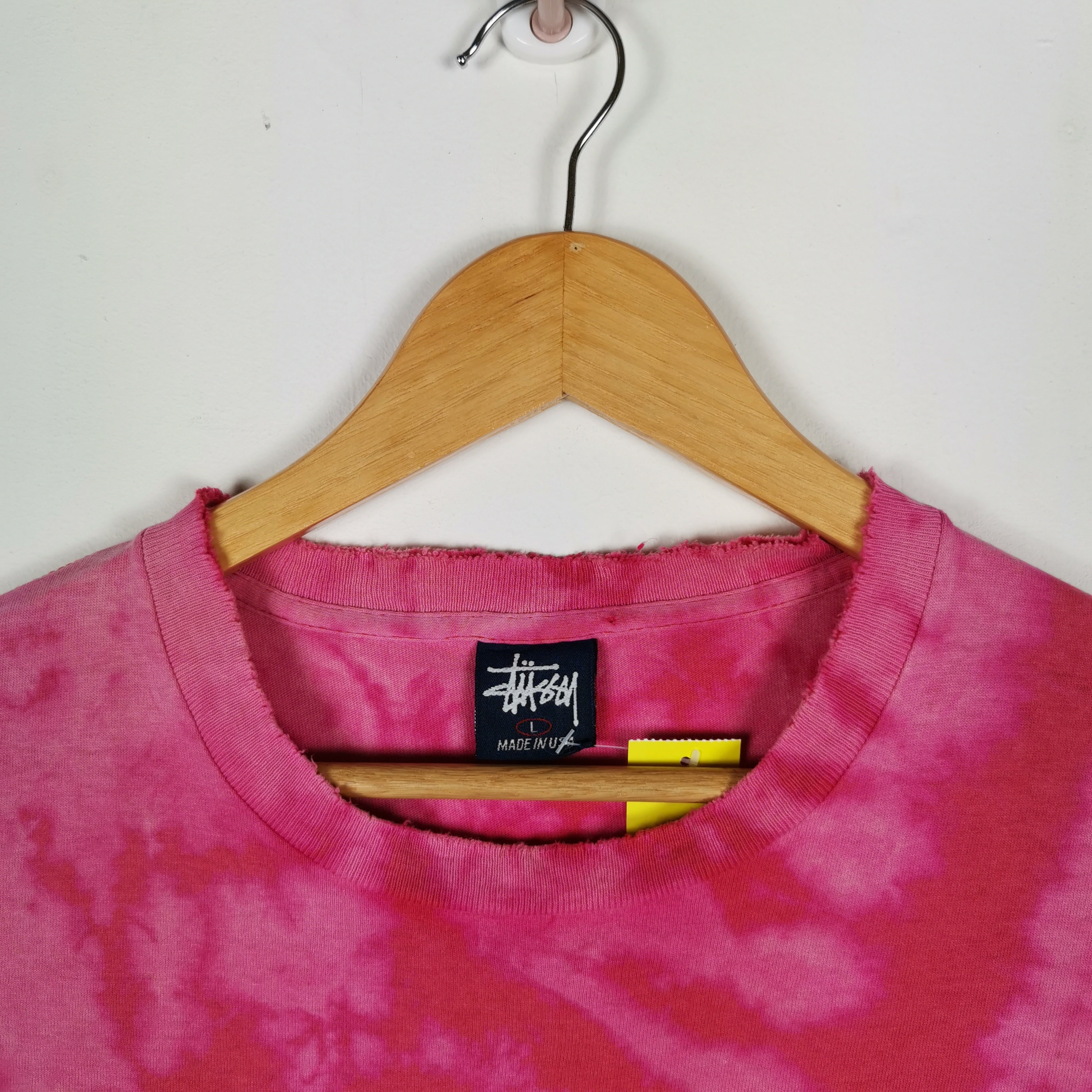 トップス Stussy MADE IN USA Tee 90's Stussy Made in USA Stripe Tee Shirt - BIDSTITCH