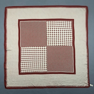 Vintage Silk Scarf, Vintage Silk Neck Scarf, Vintage 80s Silk Muffler, Vintage Classic Silky Scarf, Vintage 80s Shawl