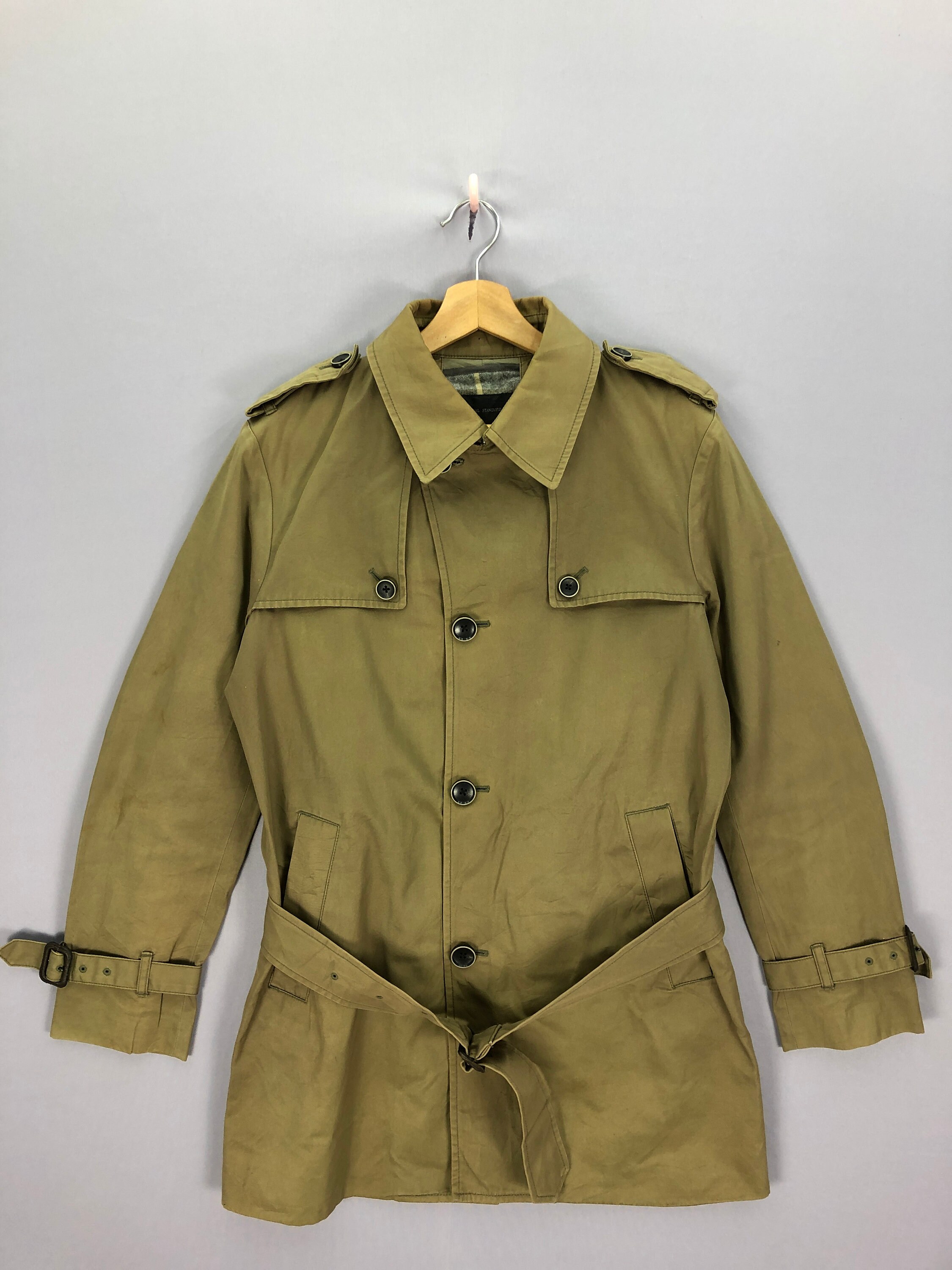 ジャケット・アウター Tomorrow Land Wool Trench Coat Size: 48 Dtydtpe Trench Coat, Men's Autumn and Winter Long Trench